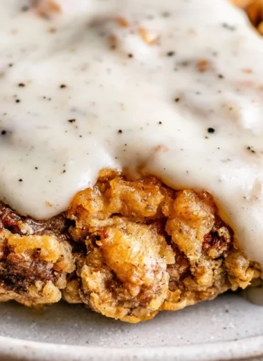 Delicious Chicken Fried Steak served with creamy gravy