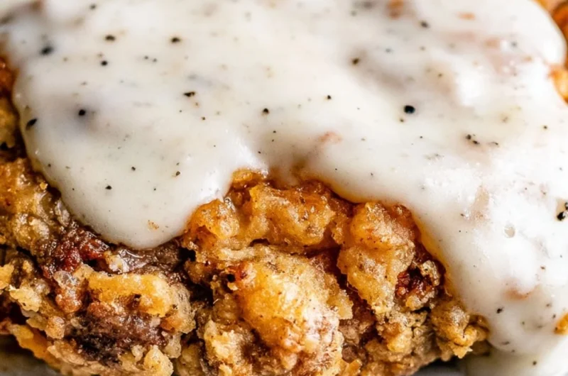 Delicious Chicken Fried Steak served with creamy gravy