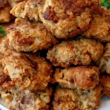 Plate of crispy chicken fried steak bites served with dipping sauce