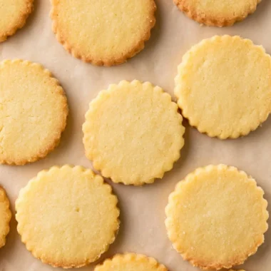 Delicious classic shortbread cookies paired with coffee and tea