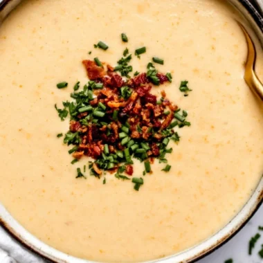 High-Protein Cream of Protein Soup served in a bowl, rich in flavor and nutrition.