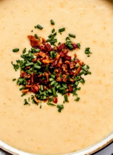 High-Protein Cream of Protein Soup served in a bowl, rich in flavor and nutrition.