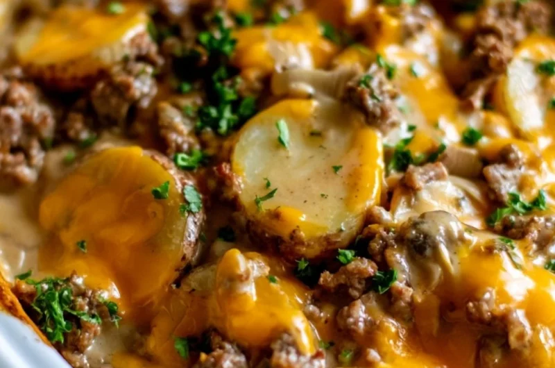 Delicious cowboy recipe served in a crock pot, perfect for cozy dinners.