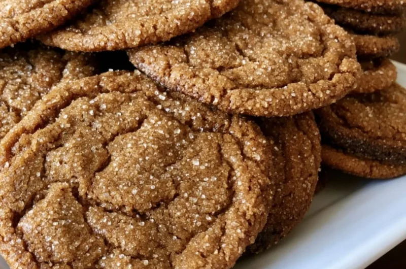Delicious old-fashioned molasses sugar cookies ready for baking